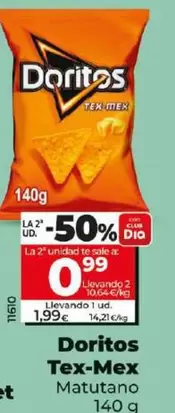 Oferta de Matutano - Doritos Tex-Mex por 1,99€ en Dia