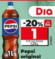 Oferta de Pepsi - Original por 1€ en Dia