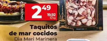 Oferta de Dia Mari Marinera - Taquitos De Mar Cocidos por 2,49€ en Dia