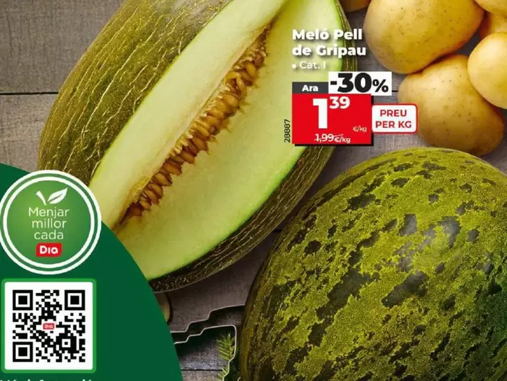 Oferta de Melon Piel De Sapo por 1,39€ en Dia