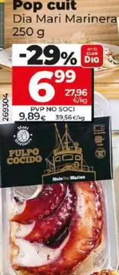 Oferta de Dia Mari Marinera - Pulpo Cocido por 6,99€ en Dia