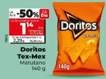 Oferta de Doritos - Tex-Mex por 2,29€ en Dia