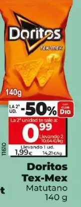 Oferta de Matutano - Doritos Tex-Mex por 1,99€ en Dia