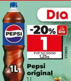 Oferta de Pepsi - Original por 1€ en Dia