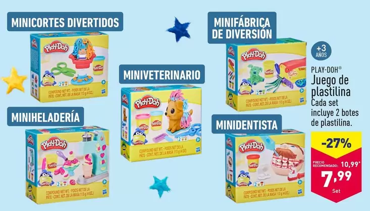 Oferta de Play-Doh - Juego De Plastilina por 7,99€ en ALDI