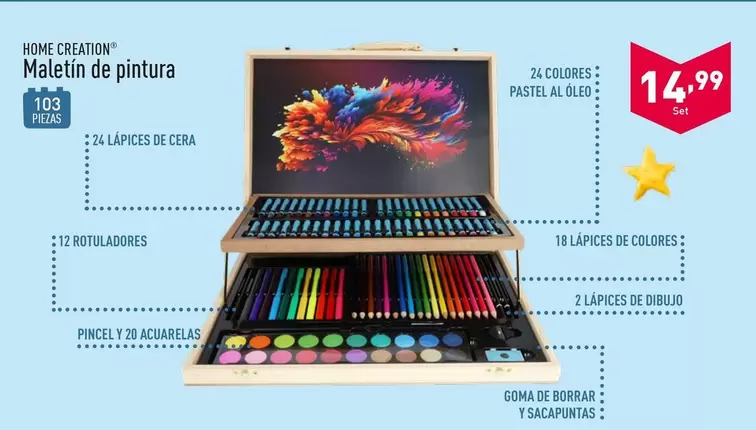 Oferta de Home Creation - Maletín De Pintura por 14,99€ en ALDI