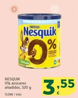 Oferta de Nesquik - 0% azúcares añadidos por 3,55€ en HiperDino