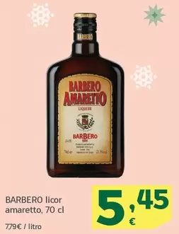 Oferta de Barbero - Licor Amaretto por 5,45€ en HiperDino