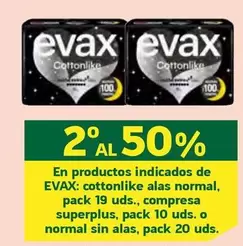 Oferta de Evax - En Productos Indicados De Cottonlike Alas Normal en HiperDino