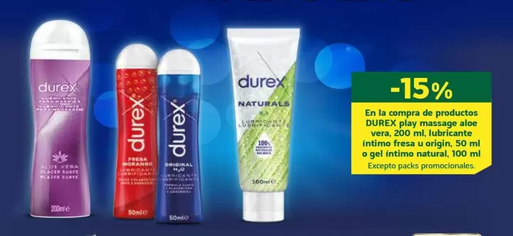 Oferta de Durex - En La Compra De Productos Play Massage Aloe Vera en HiperDino