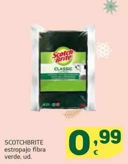 Oferta de Scotch-Brite - Estropajo Fibra Verde por 0,99€ en HiperDino