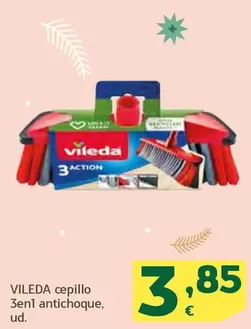 Oferta de Vileda - Cepillo 3en1 Antichoque por 3,85€ en HiperDino