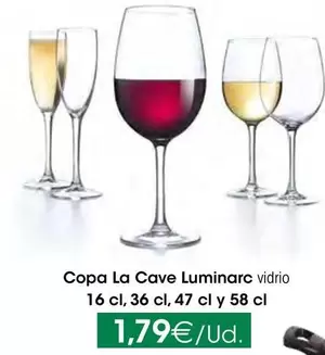 Oferta de Luminarc - Copa La Cave por 1,79€ en HiperDino