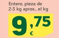 Oferta de Salmon Fresco Entero por 9,75€ en HiperDino