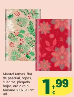 Oferta de Mantel Ramas por 1,99€ en HiperDino