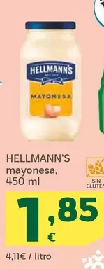 Oferta de Hellmann's - Mayonesa por 1,85€ en HiperDino