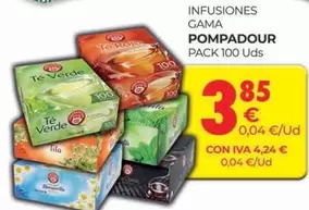 Oferta de Pompadour - Infusiones Gama por 3,85€ en CashDiplo