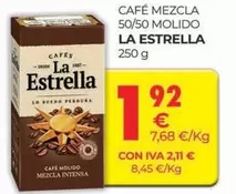 Oferta de La Estrella - Cafe Mezcla 50/50 Molido por 1,92€ en CashDiplo