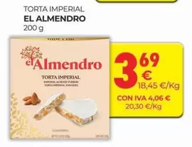 Oferta de El Almendro - Torta Imperial por 3,69€ en CashDiplo