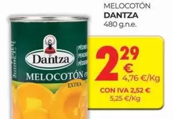 Oferta de Dantza - Melocoton por 2,29€ en CashDiplo