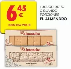 Oferta de El Almendro - Turrón Duro O Blando Porciones por 6,45€ en CashDiplo