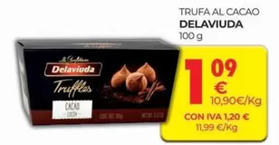 Oferta de Delaviuda - Trufas Al Cacao por 1,09€ en CashDiplo