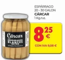 Oferta de Cárcar - Espárragos Blancos por 8,25€ en CashDiplo