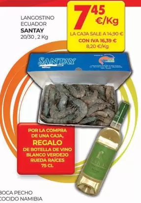 Oferta de Blanco - Langostino Ecuador por 7,45€ en CashDiplo