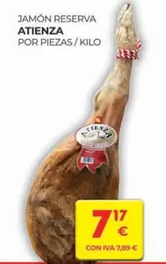 Oferta de Atienza - Jamón Reserva por 7,17€ en CashDiplo