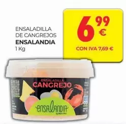 Oferta de Ensalandia - Ensaladilla De Cangrejos por 6,99€ en CashDiplo