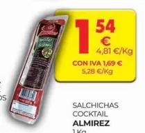 Oferta de Almirez - Salchichas Cocktail por 1,54€ en CashDiplo