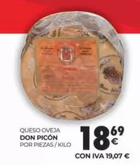 Oferta de Don picón - Queso Oveja por 18,69€ en CashDiplo