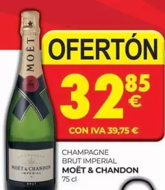 Oferta de Moët & Chandon - Champagne Brut Imperial por 32,85€ en CashDiplo