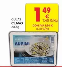 Oferta de Clavo - Gulas por 1,49€ en CashDiplo