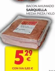 Oferta de Bacon Ahumado por 5,29€ en CashDiplo