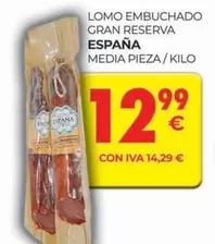 Oferta de España - Lomo Embuchado Gran Reserva por 12,99€ en CashDiplo