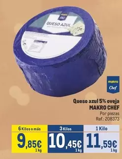 Oferta de Makro - Queso Azul 5% Oveja por 11,59€ en Makro