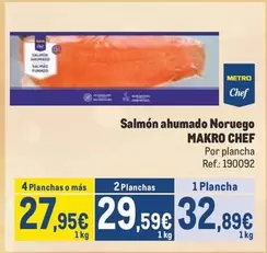 Oferta de Chef - Salmón Ahumado Noruego por 32,89€ en Makro