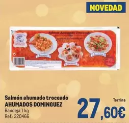 Oferta de Ahumados Domínguez - Salmón Ahumado Troceado por 27,6€ en Makro