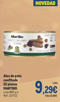 Oferta de Martiko - Alas De Pato Confitado 12 Piezas por 9,29€ en Makro