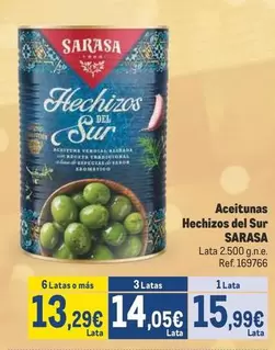 Oferta de Sarasa - Aceitunas Hechizos Del Sur por 15,99€ en Makro