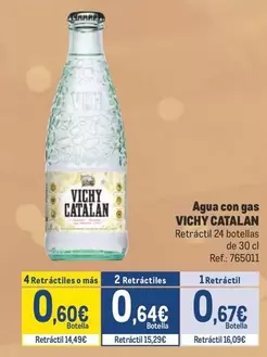 Oferta de Vichy Catalán - Agua Con Gas por 0,67€ en Makro