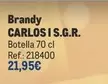 Oferta de Carlos I - Brandy S.g.r. por 21,95€ en Makro