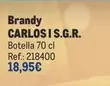 Oferta de Carlos - Brandy  I S.g.r. por 18,95€ en Makro