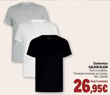 Oferta de Calvin Klein - Camisetas por 26,95€ en Makro