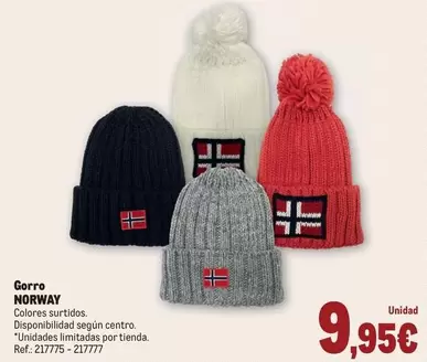 Oferta de Gorro Norway por 9,95€ en Makro