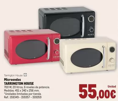 Oferta de Tarrington - Microondas por 55€ en Makro