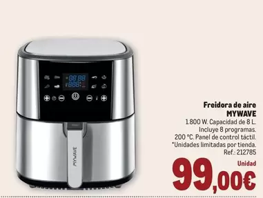 Oferta de Mywave - Freidora De Aire por 99€ en Makro