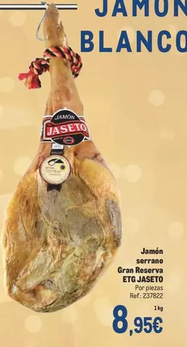 Oferta de Serrano - Jamón  Gran Reserva por 8,95€ en Makro