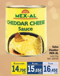 Oferta de Mex-Al - Salsa Cheddar por 16,45€ en Makro